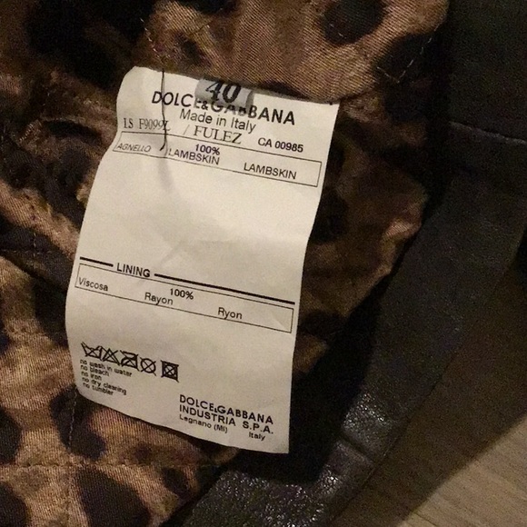 Dolce and Gabbana Leather Jacket - Picture 6 of 6